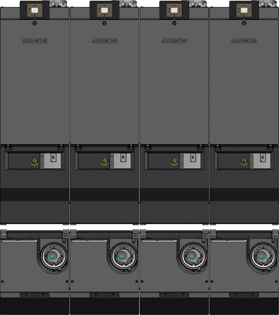 BOSCH Installationszub. TL4 ohne Weiche Anschlussset für 4er Kaskade GC7000 WP