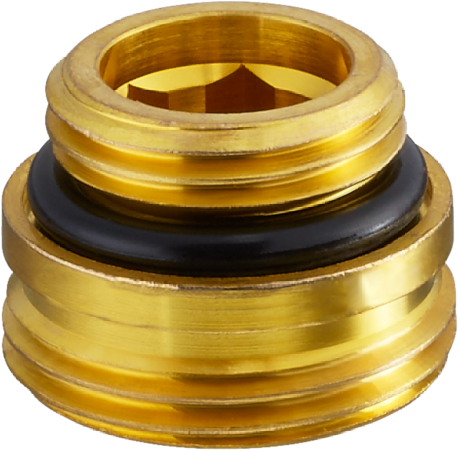OVENTROP-Einschraubstutzen f.Multiflex V 1/2"AG x G 3/4"AG, Ms, roh, Set=10 Stück