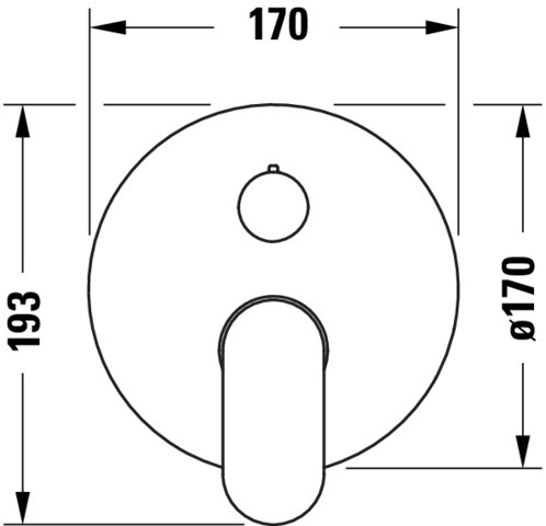Duravit Wave Einhebel-Wannenmischer UP Keramikmischsys.,Umstellvent.,Schwarz M.