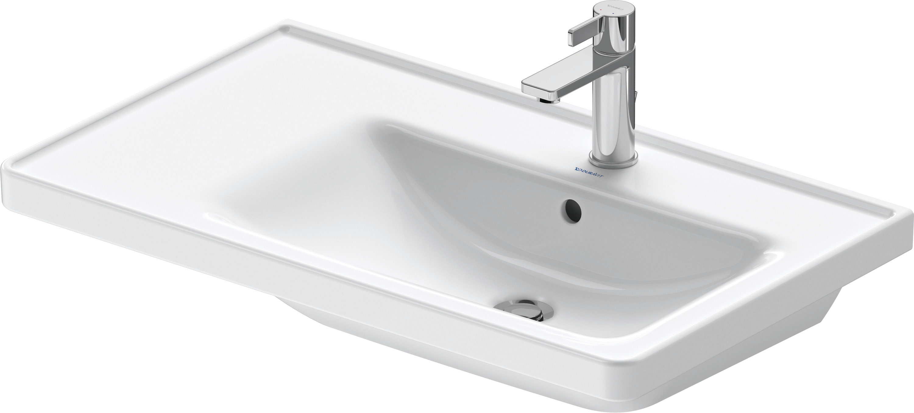 DU WT/MWT D-Neo, 800mm, weiß m.ÜL, HLB, 1 HL, Becken rechts