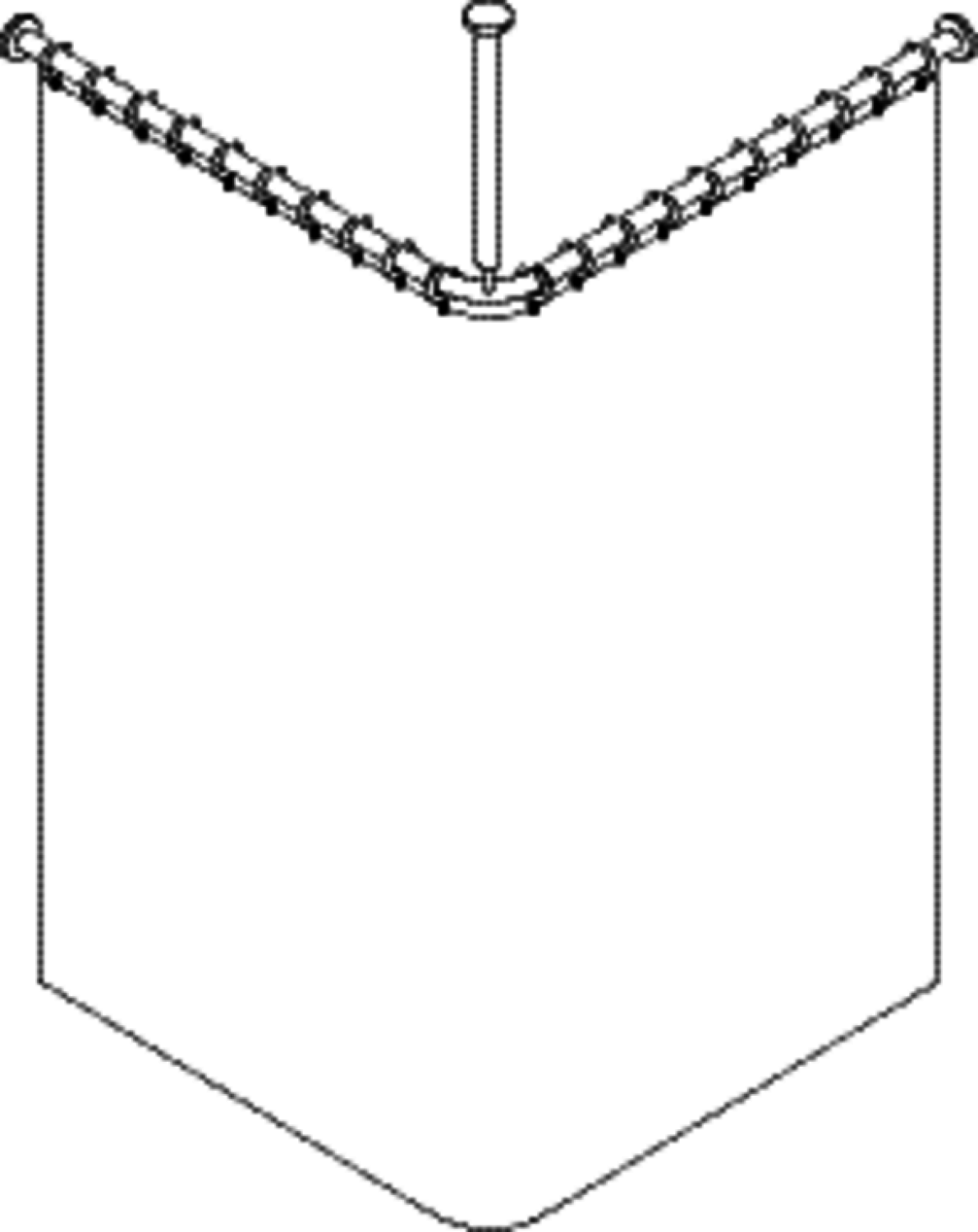 HEWI VH-Stange Ser 801,A1/2:983,kürzb., Deckenabh. A:500, DUVO Poly. signalweiß