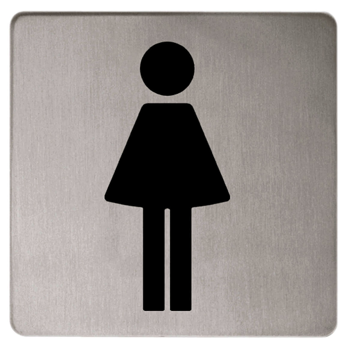 KEUCO Türschild Plan 14966, Symbol Damen, verchromt