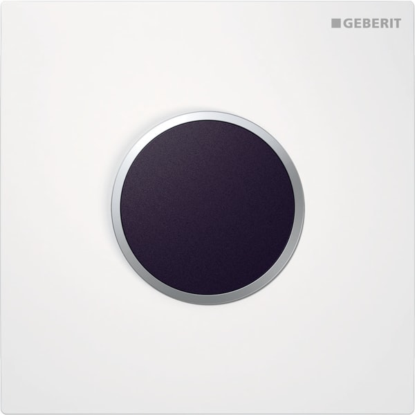 Geberit Typ 10 Abdeckplatte für UR-Strg. IR weiß / mattverchromt Geberit Typ 10 Abdeckplatte für UR-Strg. IR weiß / mattverchromt