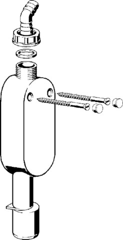 Viega Geruchverschluss 5636.1 in DN40/50, Kunststoff weiss
