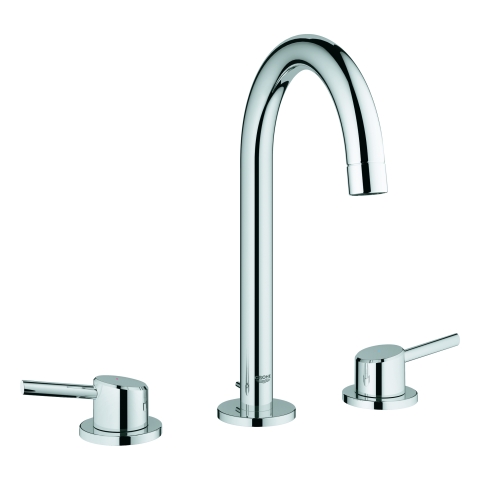 GROHE 3-Loch-WT-Batterie Concetto 20216_1 Zugstangen-Ablaufgarnitur chrom