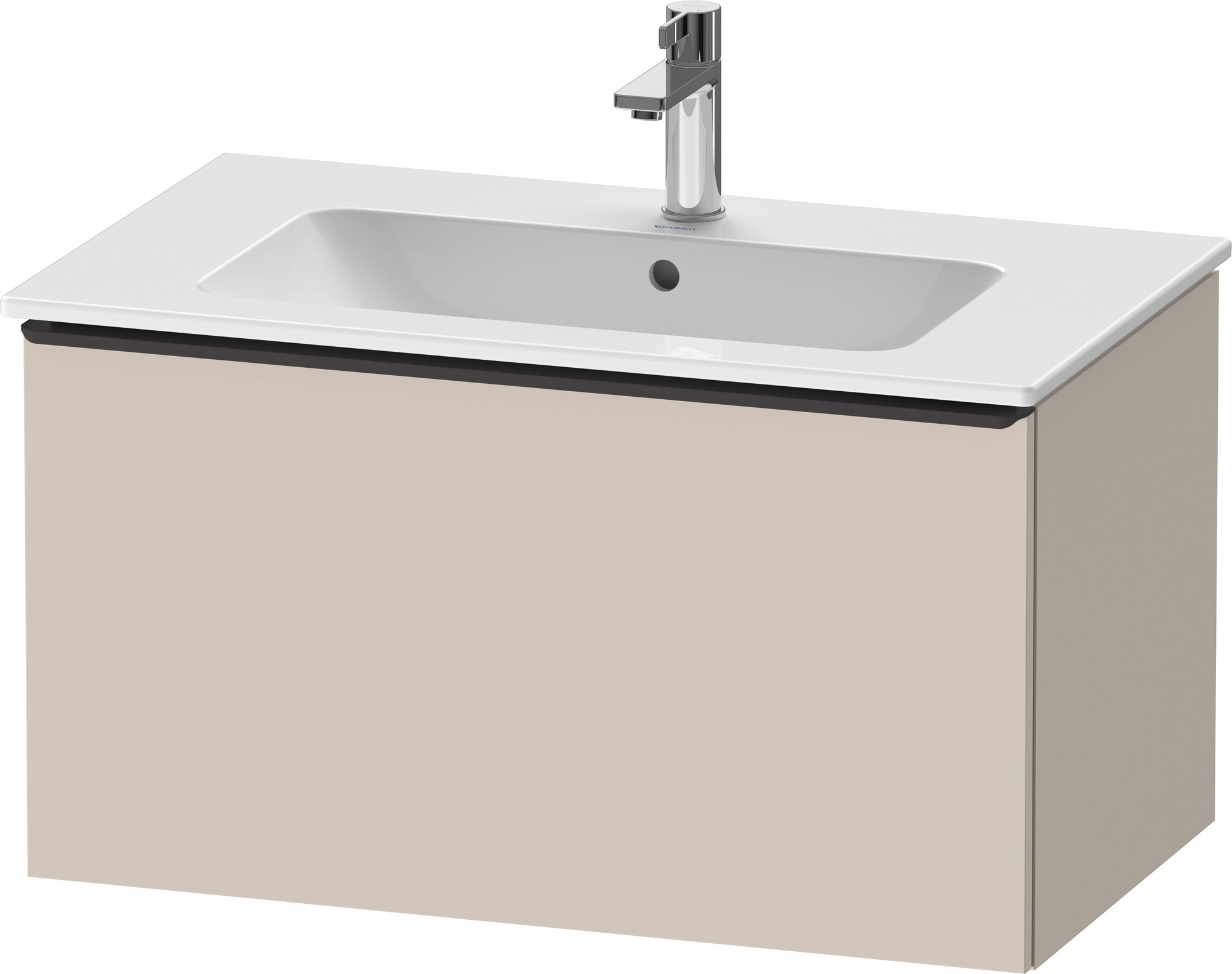 Duravit D-Neo WTU,Wdh,Ausz:1,Gr:Diamant Schw. 810x462x440mm,Taupe Matt, Dekor