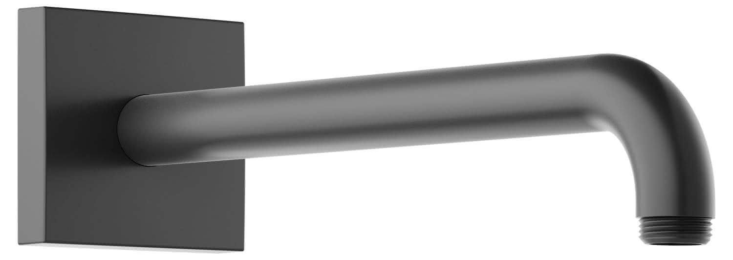 KEUCO Brausearm Edition 300 53088, Wandanschluss, 300 mm, Schwarzchrom geb.