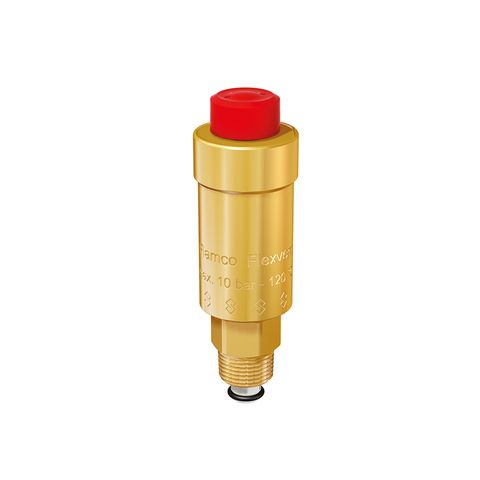 Flamco Entlüftungsautomat 1/2" m. Absperrv. Messing, mit unterem Abgang