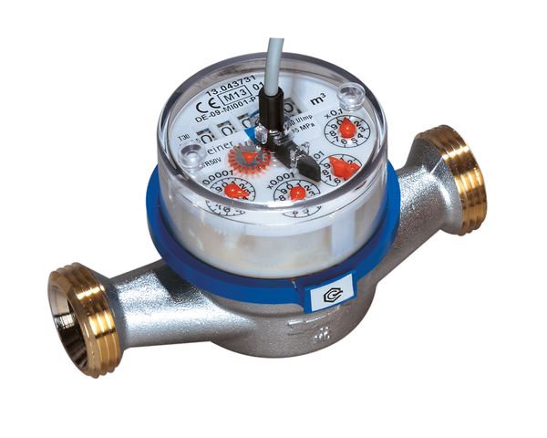 Flamco ETK-EAK Wasserzähler Imp. Q3=4m3/h 100l/Imp, Kaltwasser, G1x130mm, blank Flamco ETK-EAK Wasserzähler Imp. Q3=4m3/h 100l/Imp, Kaltwasser, G1x130mm, blank