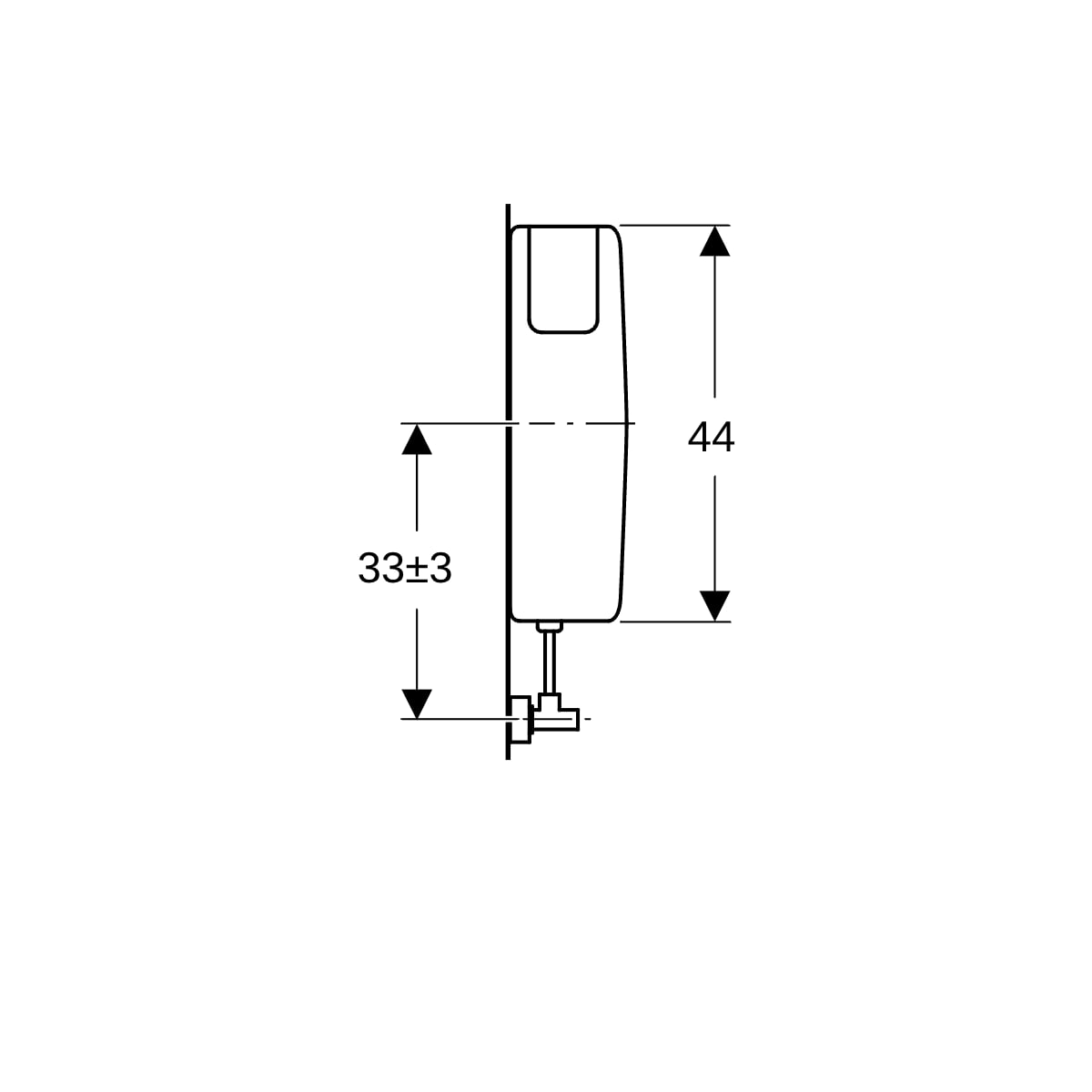 Geberit AP127 AP-Spülkasten, Spül-Stopp-Sp tiefh. WA li/mi/re, weiß-alpin
