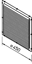 Helios GB-WSG 315/355 Wetterschutzgitter zu GB NG 315,355