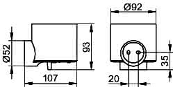 KEUCO Lotionspender REVA 12852 m.Halter u. Pumpe verchr.