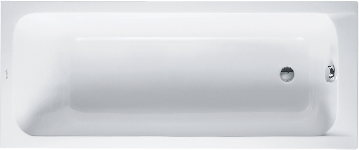 DU D-Code Badewanne 1700x700 Einbau Rückenschr.1 Variabel, Weiß