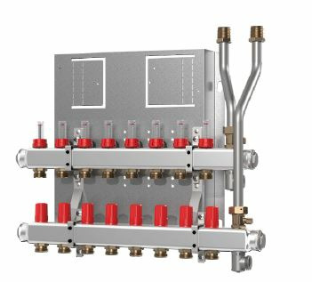 Danfoss Heizkreisverteiler Typ SG mit 7 Heizkreisen
