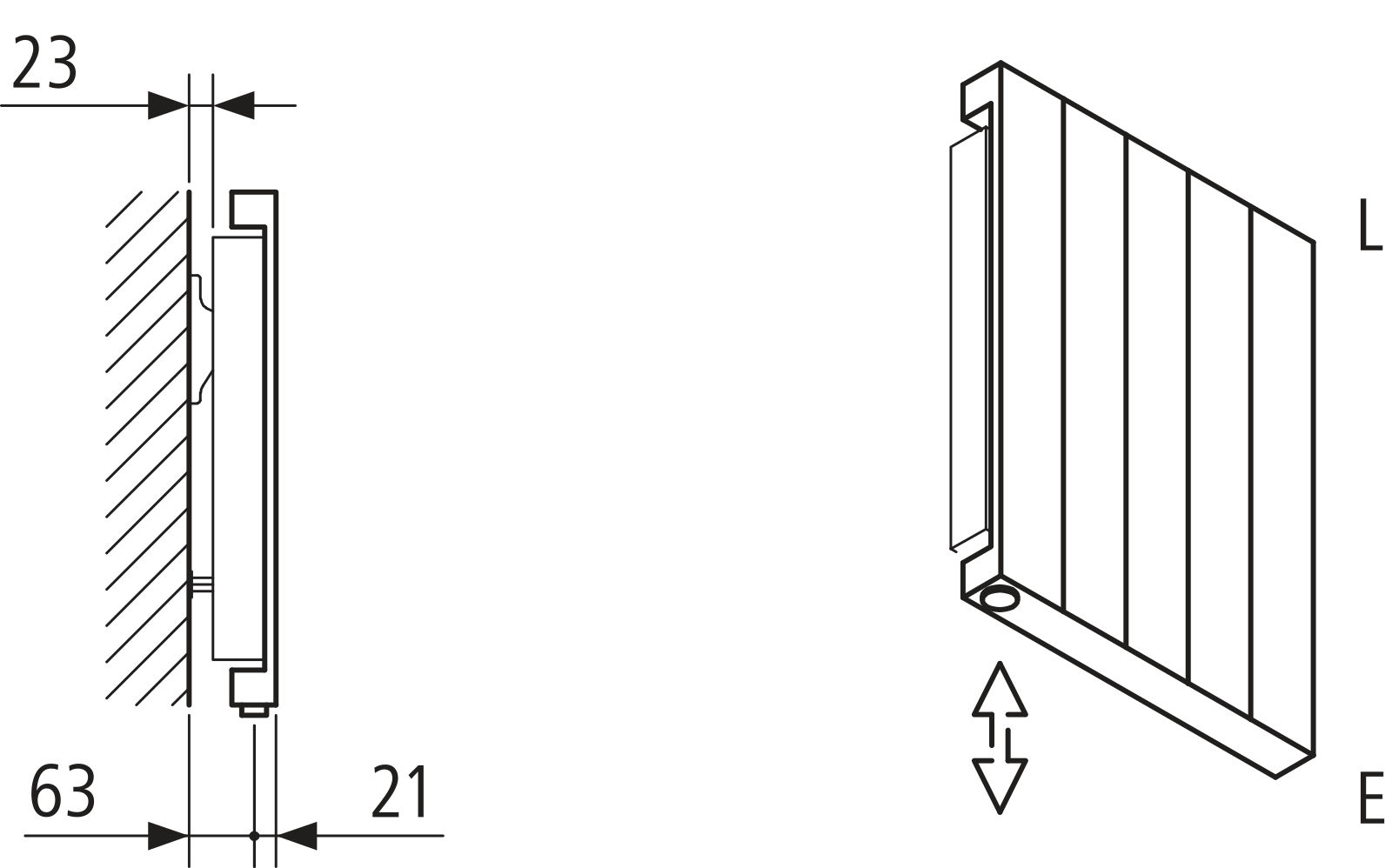 Kermi Heizwand HVN Typ11 BH2000x61x1330 QN3602, RAL9016, 6 bar, ANB12