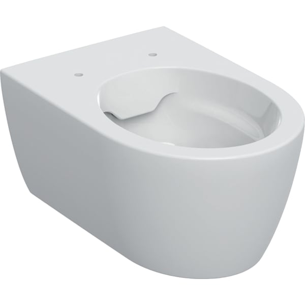 Geberit iCon Wand-WC Tiefspüler, Rimfree geschl. Form, T:53cm, weiß, KeraTect