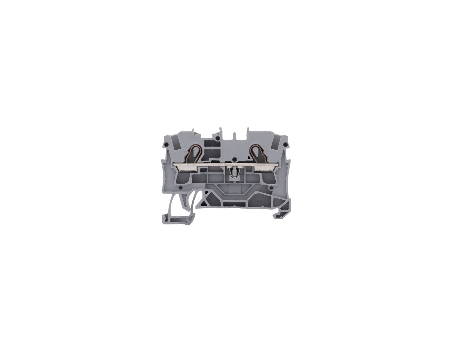 2 Leiter Durchgangsklemme grau 4mm2 für dynamic