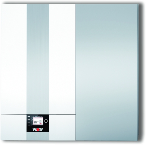 Wolf Gasbrennwert-Zentrale CGW-2-20/120L mit Hochleistungsschichtenspeicher Wolf Gasbrennwert-Zentrale CGW-2-20/120L mit Hochleistungsschichtenspeicher