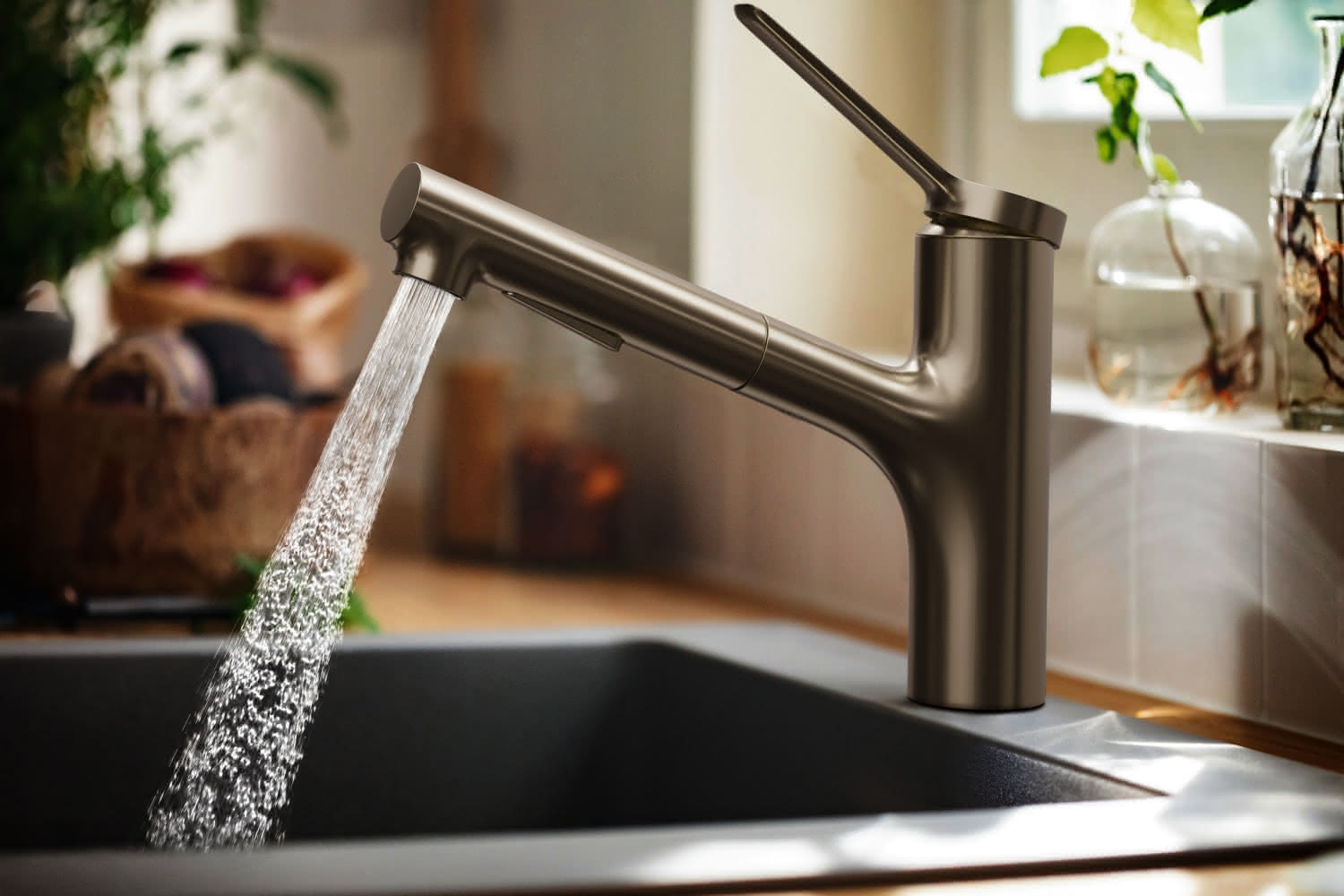 Hansgrohe Spültischmischer 150 Zesis M33 Ausziehbrause 2jet edelstahl-optik