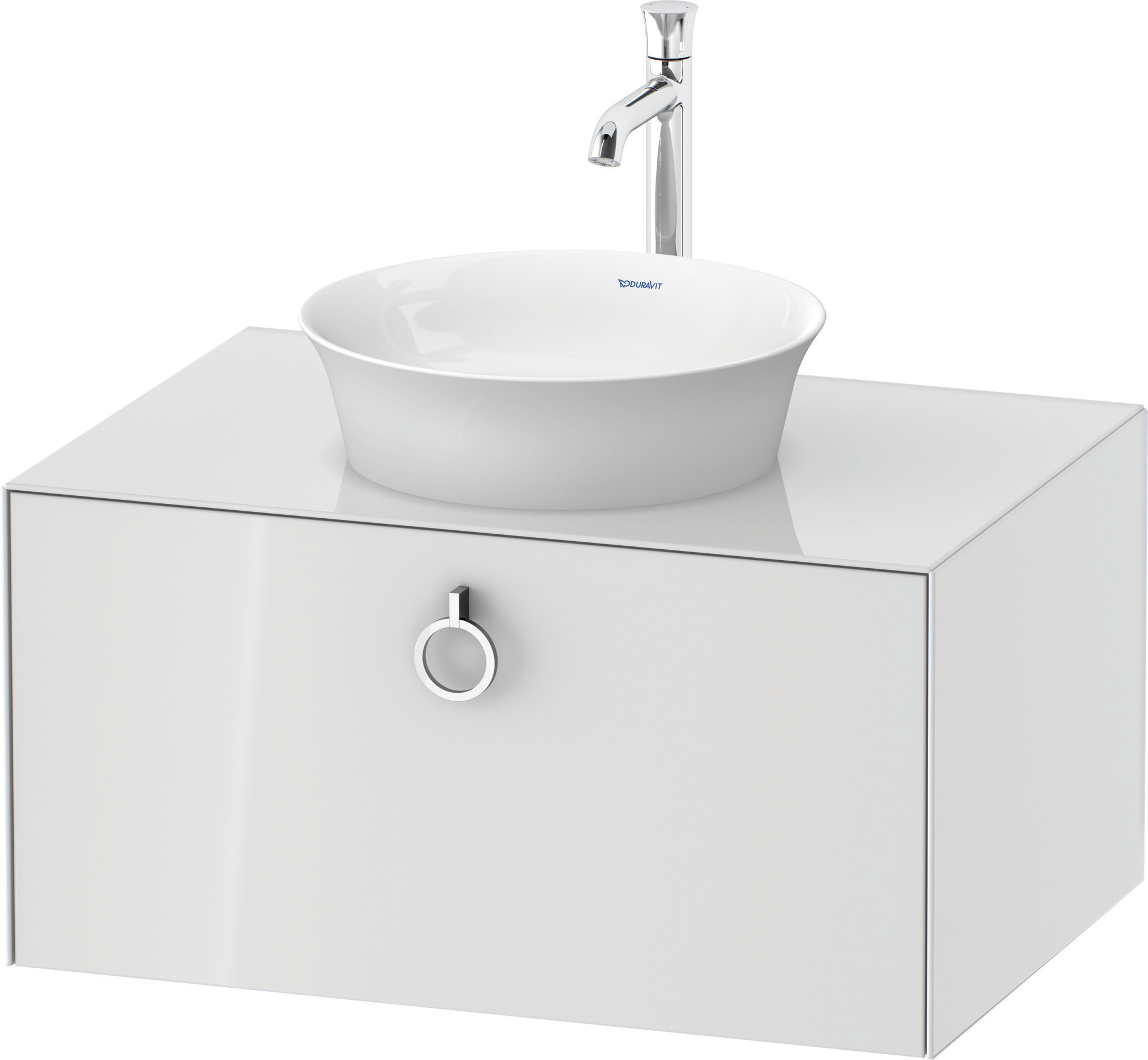 Duravit WTU wandh. White Tulip,1 Ausz.,mit Griff,408x800x550,Weiß Hochglanz ohne ES