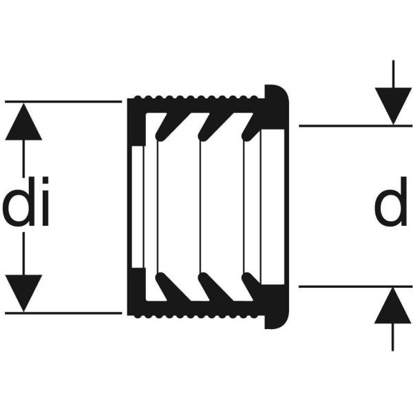 Geberit Manschette EPDM für d50 d 32x44 mm