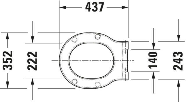 Duravit WC-Sitz Foster, Weiß, mit Absenkautomatik