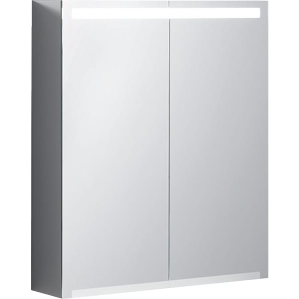 Geberit Option Spiegelschrank mit Beleuchtung zwei Türen, 60x70x15cm Geberit Option Spiegelschrank mit Beleuchtung zwei Türen, 60x70x15cm