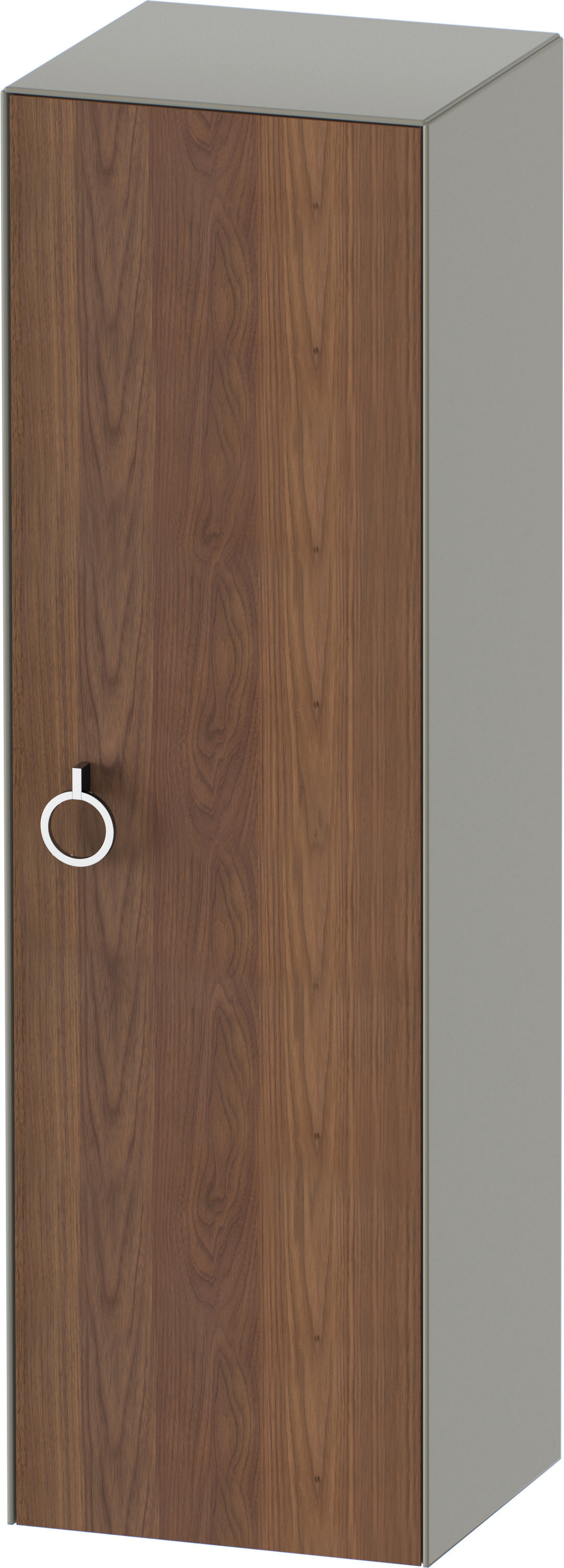 Duravit Halbhochschrank White Tulip,m.Griff TA r,1320x400x360,A.Nussb.M./St.gr.Sdm