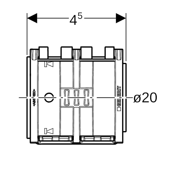 Geberit FlowFit Manschett EPDM, d:20mm