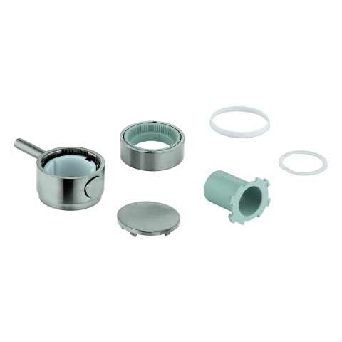 GROHE Temperaturwählgriff 49089 rund für THM-Fertigmontagesets supersteel