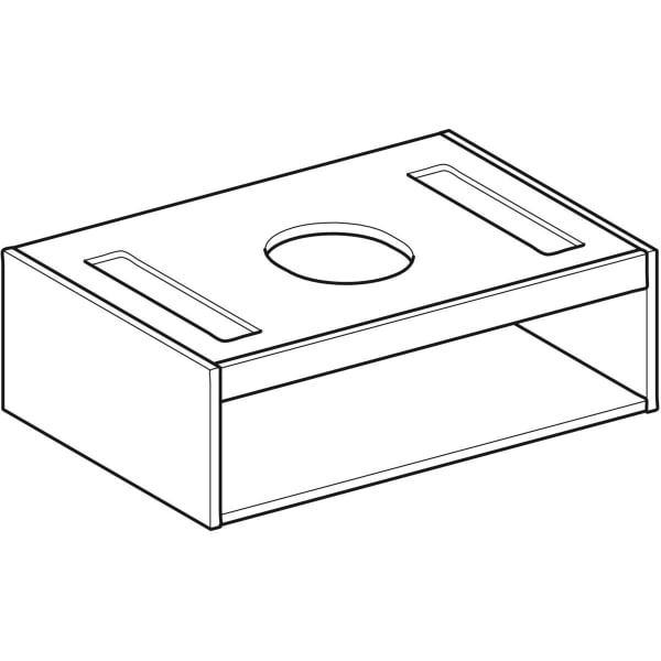 Geberit VariForm Korpus für US für AS-WT mit einer Schublade B=90cm, Nussbaum