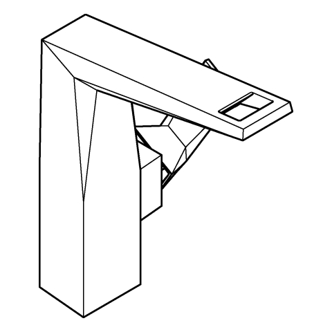 GROHE EH-WT-Batt. Allure Brilliant 24345 L-Size glatter Körper chrom