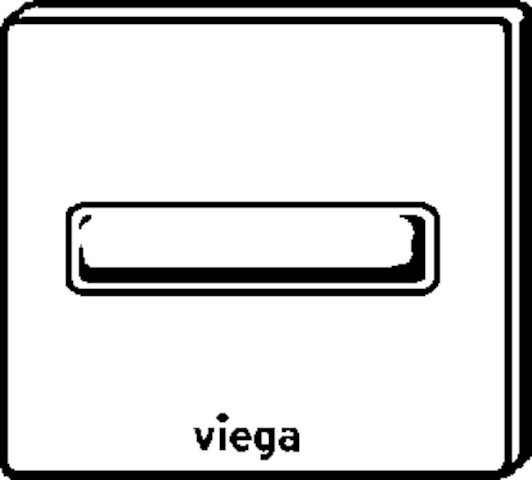 Viega Urinal Fertigbauset Visign for Style 11 8331.2 in verchromt