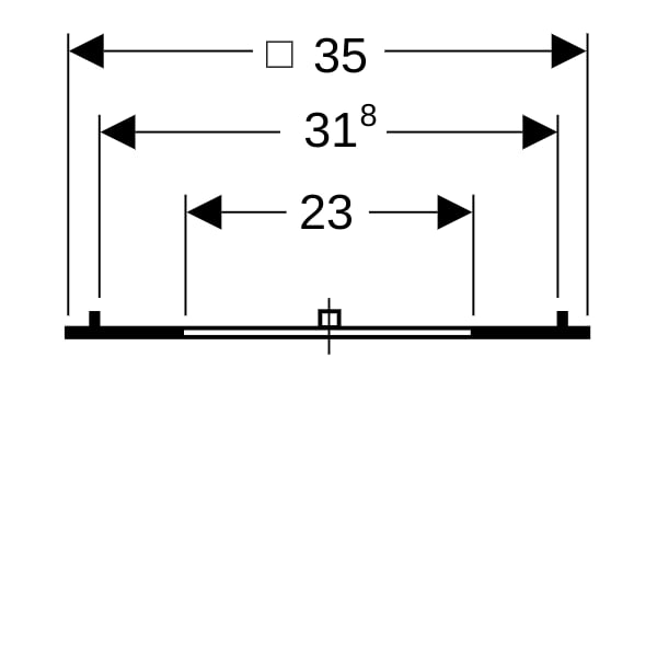 Geberit Kraftverteilplatte