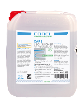 CARE Lecksucher 5 Liter Kanister m.Frostschutz bis -15 Gr. CONEL CARE Lecksucher 5 Liter Kanister m.Frostschutz bis -15 Gr. CONEL