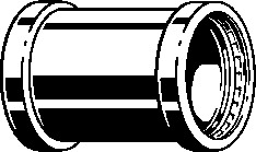 Viega Schiebemuffe mit SC Temponox XL 1715.5XL in 108,0mm Stahl nichtrostend
