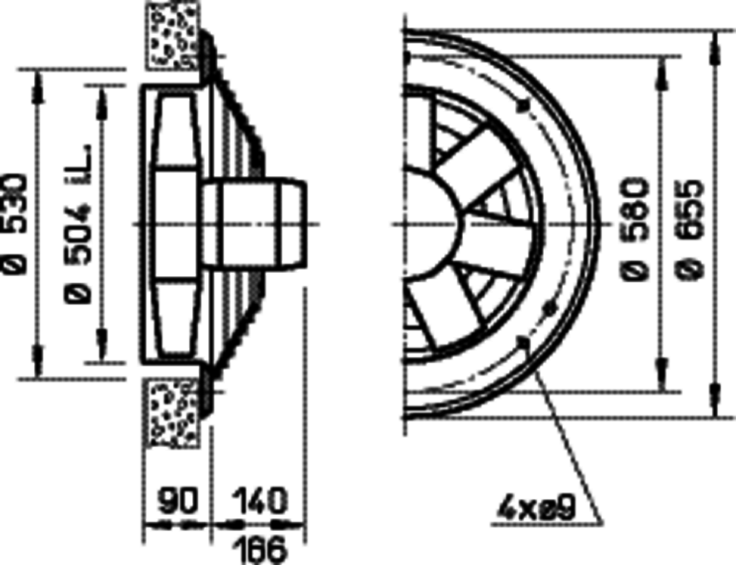 Helios HWW EC 500 A Axialventilator EC 1-PH 50/60 Hz regelb.