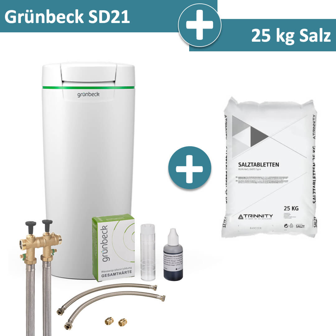 Grünbeck Enthärtungsanlage softliQ:SD21 mit 25 kg Salz