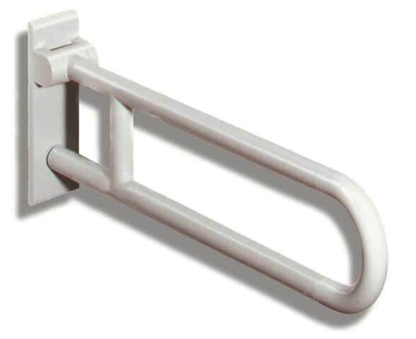 HEWI Stützklappgriff Ser 801, L:750mm, Stahlkern signalweiß
