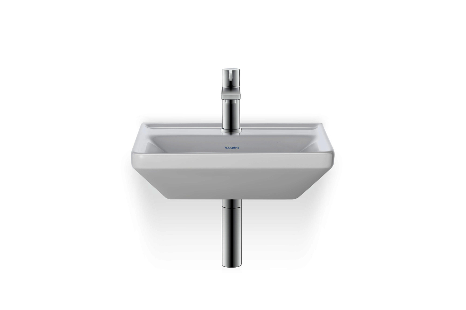 DU HWB D-Neo 450mm, weiß o.ÜL,m.HLB,1HL,Unterseite glasiert