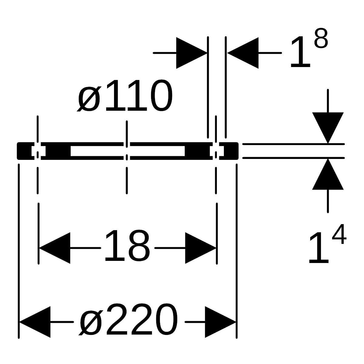 Geberit PE Losflansch d110