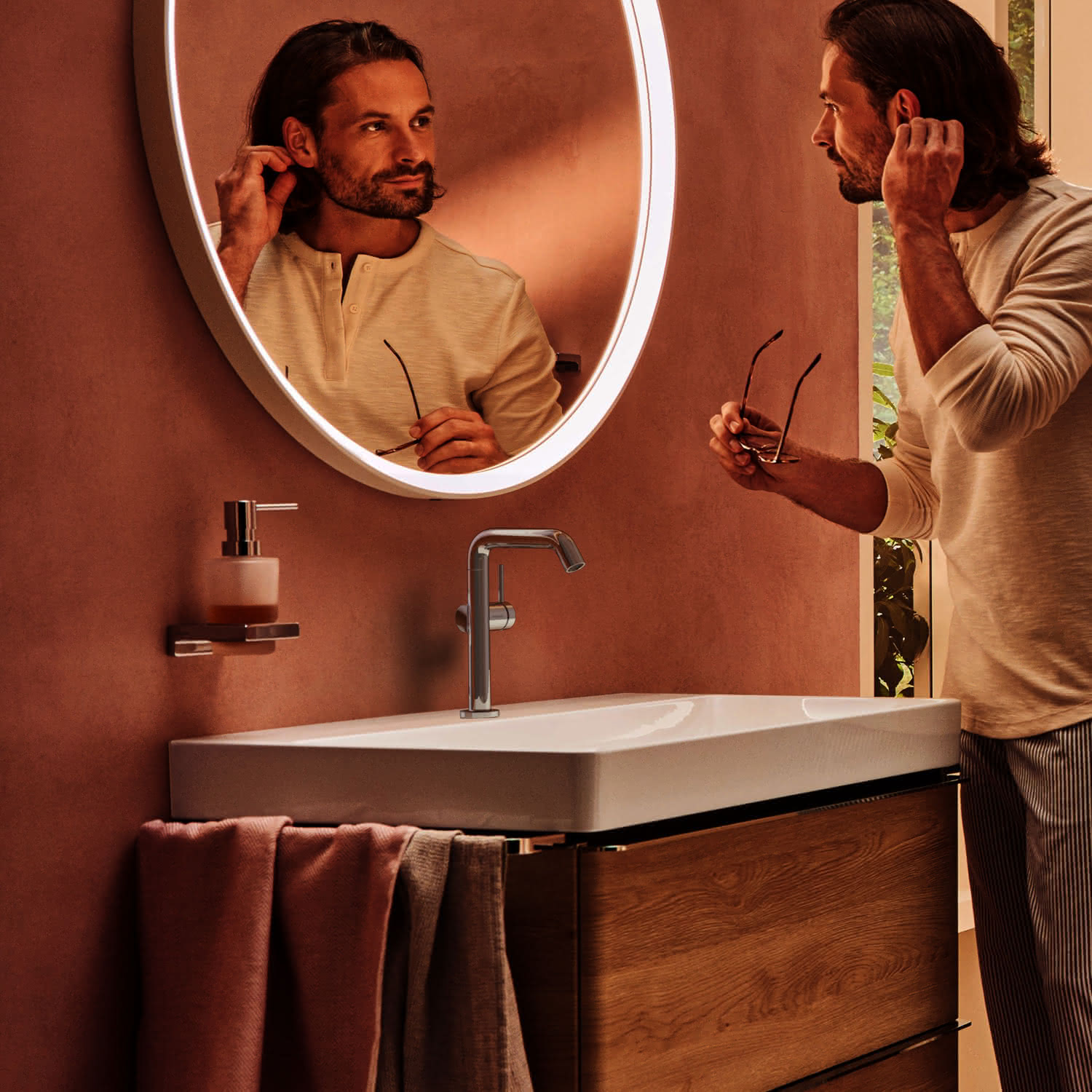 Hansgrohe WTM 210 Tecturis S Fine CoolStart  Schwenkauslauf m.Push-Open Ablaufgar.chr