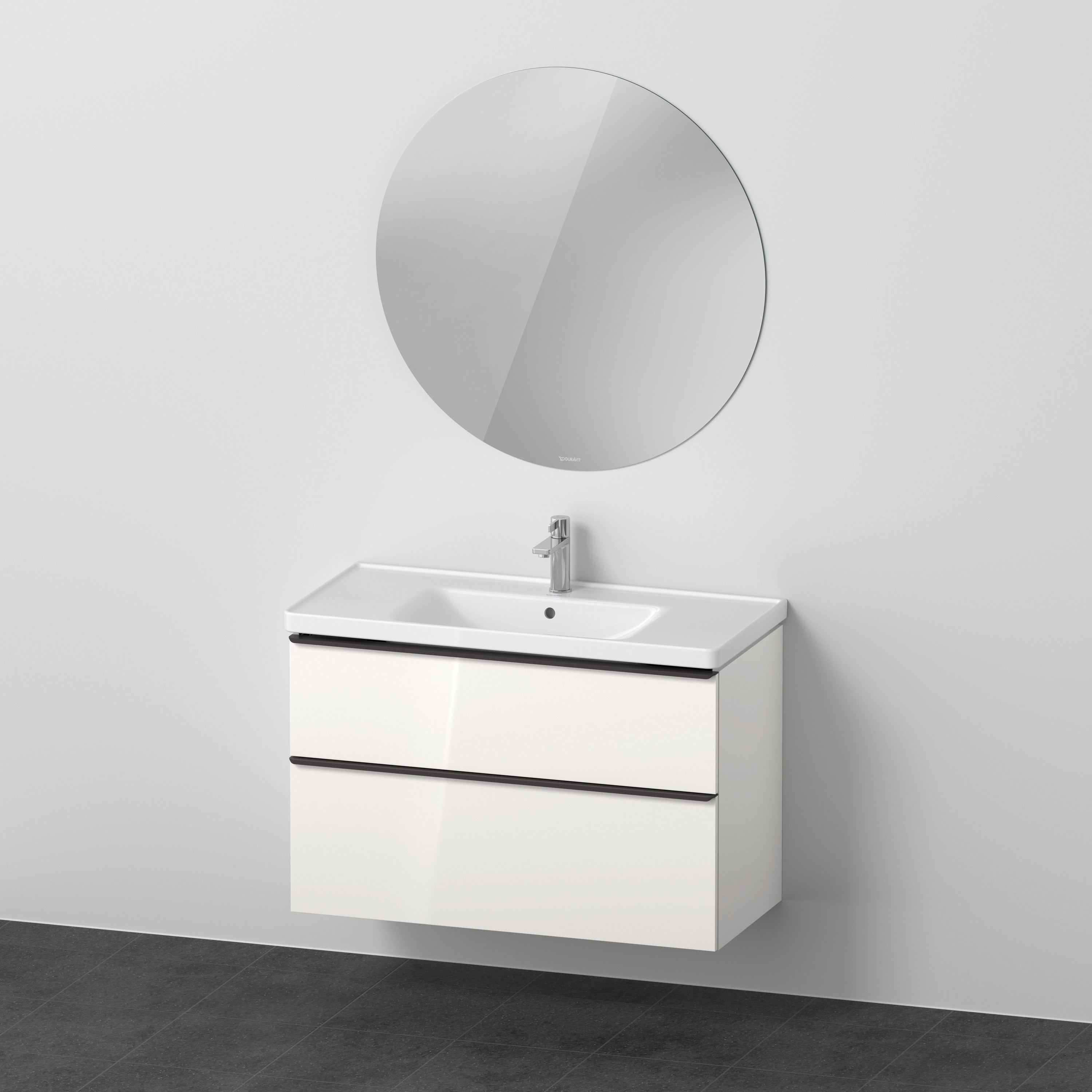 Duravit D-Neo Möbel-Set wandh. 1000x480mm WT,WTU Ausz 1,SBK 1,SP Rund, Weiß HG