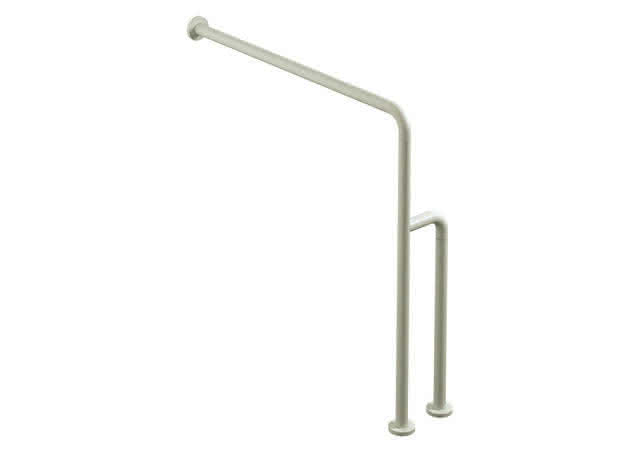 HEWI Boden-Wandstützgriff Ser 801, matt, d:33, W1:834mm, AM1:850mm reinweiß