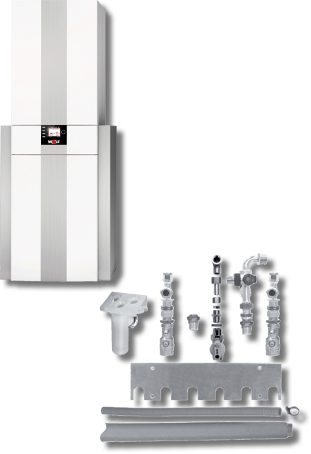 Wolf Paket Brennwertzentr. CGS-2-20/150R Regelung BM-2, Set vormontiert, Aufputz Wolf Paket Brennwertzentr. CGS-2-20/150R Regelung BM-2, Set vormontiert, Aufputz