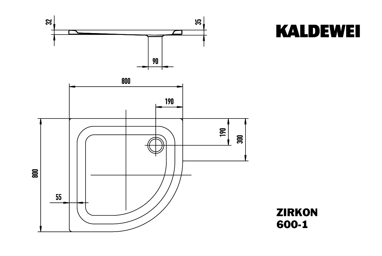 KA DW ZIRKON Mod.600-1,800x800mm, pergamon