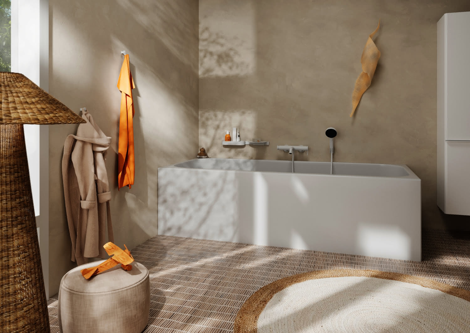 Hansgrohe Wannenmischer Aufputz Tecturis S MW