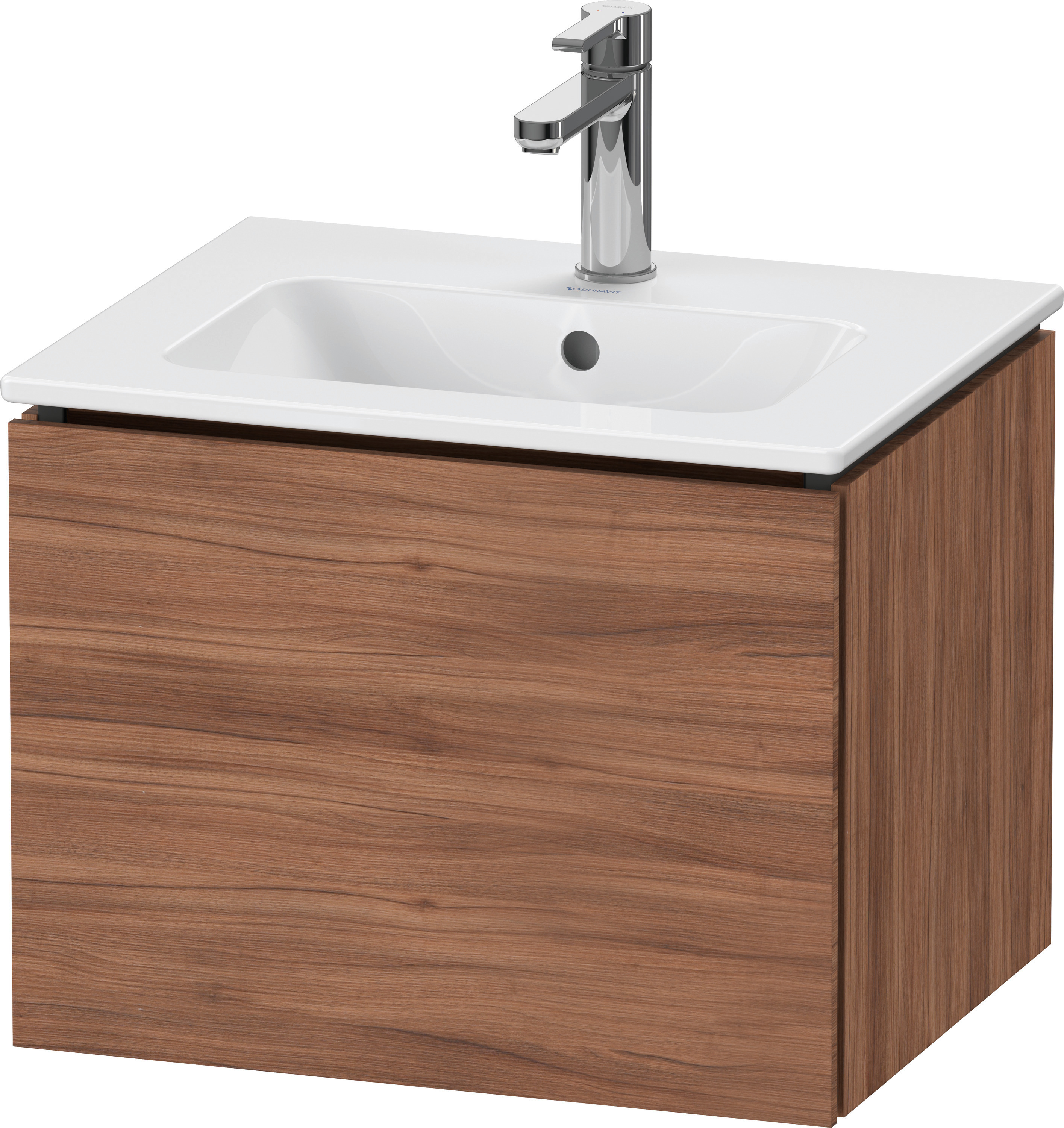 Duravit WTU L-Cube wandhängend, 1 Auszug 400x520x421mm, Nussbaum Natur