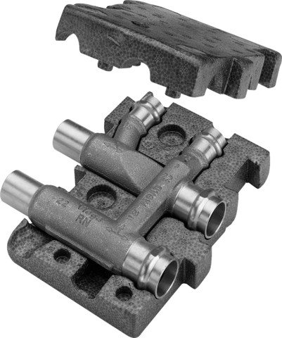 Viega Estrichverteiler mit SC Profipress Therm 2252 in 22x15x22mm Rg