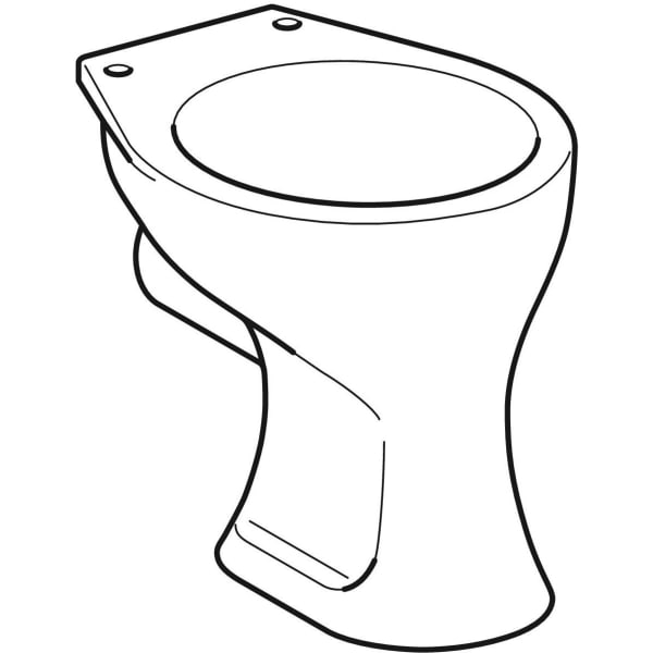 Geberit Bambini Stand-WC für Kinder Flachspüler, H:35cm, weiß